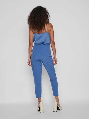 VILA Regular Pleated Pants 'Gula' in Blue