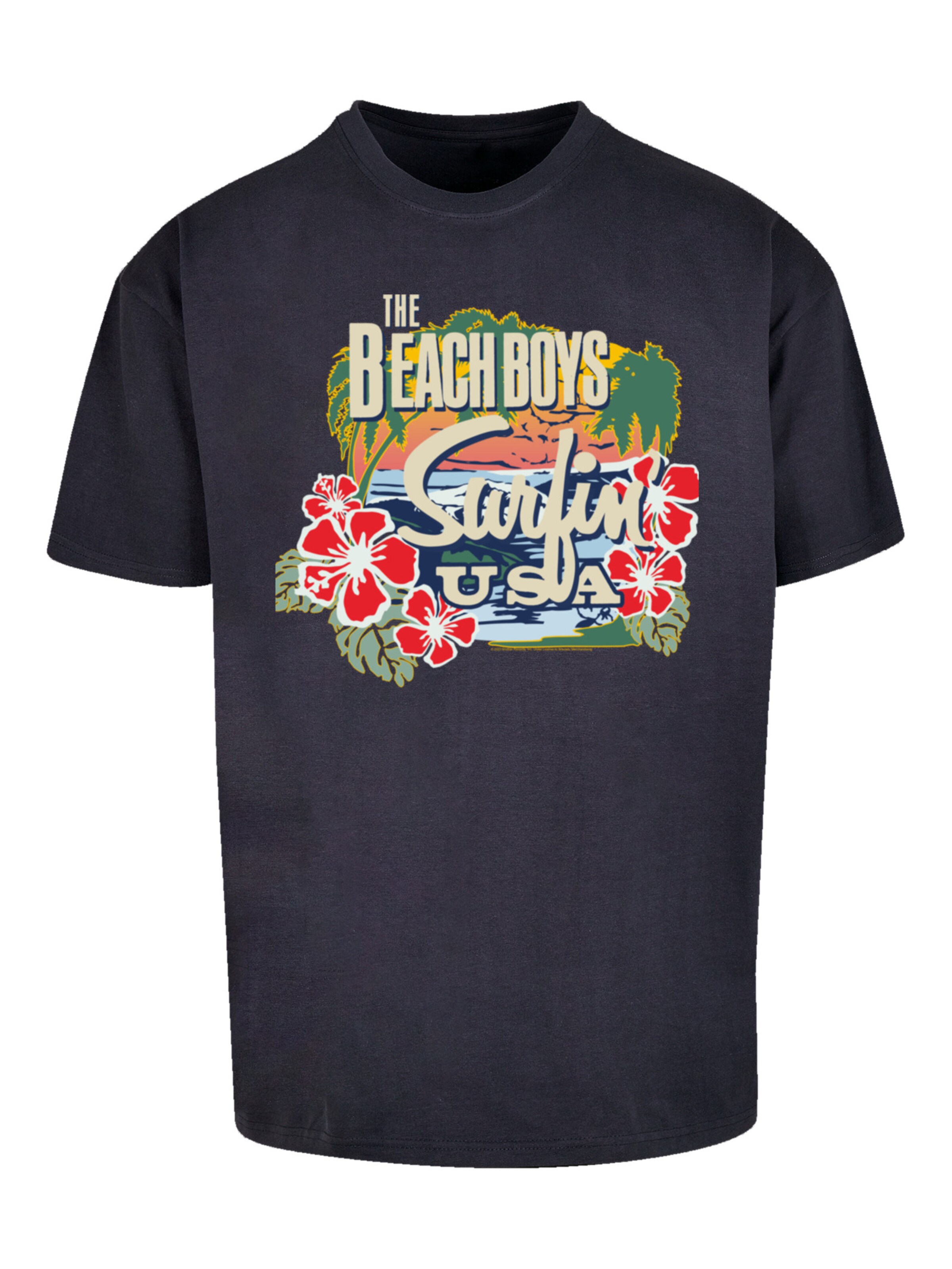 T-Shirt 'The Beach Boys Musik Band' F4NT4STIC en bleu : devant