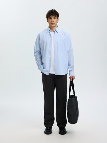 Regular Pantalon chino 'SLMMILES' SELECTED en noir