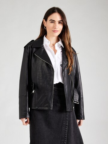 Veste mi-saison 'Leraba' HUGO en noir : devant