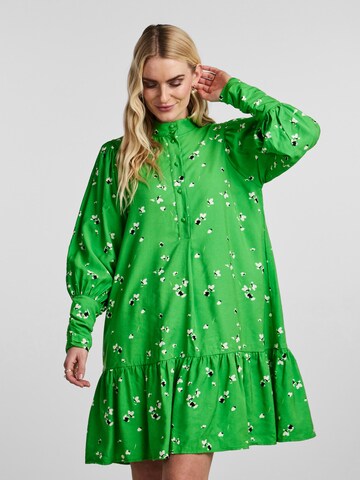 Y.A.S Shirt Dress 'Dasla' in Green: front