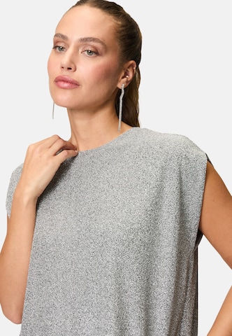 zero Jersey-shirt mit Glitzer in Silber