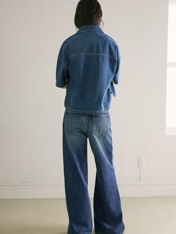 MANGO Bő szár Farmer 'Belle' - kék