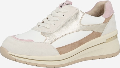 CAPRICE Baskets basses en 36 en gris clair / rose ancienne / blanc, Vue avec produit