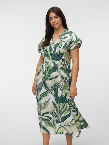 Vero Moda Curve - Vestido de verano 'VMCZoey' en verde: frente