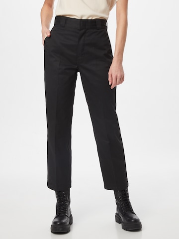 DICKIES Regular Trousers with creases '874' in Black: front