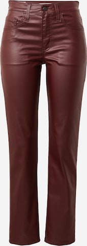 LEVI'S ® Normální Kalhoty '724 Coated Straight' – červená: přední strana