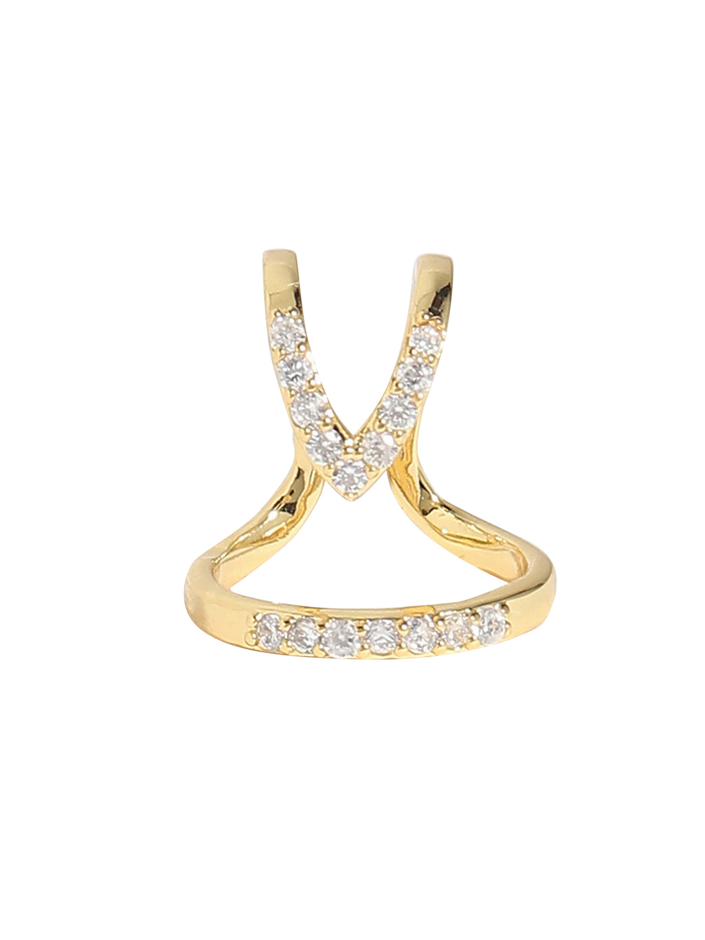 SOHI Δαχτυλίδι ' Eirlys ' σε χρυσό: μπροστά