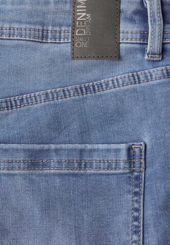 STREET ONE Boot cut Jeans 'Blair' in Blue