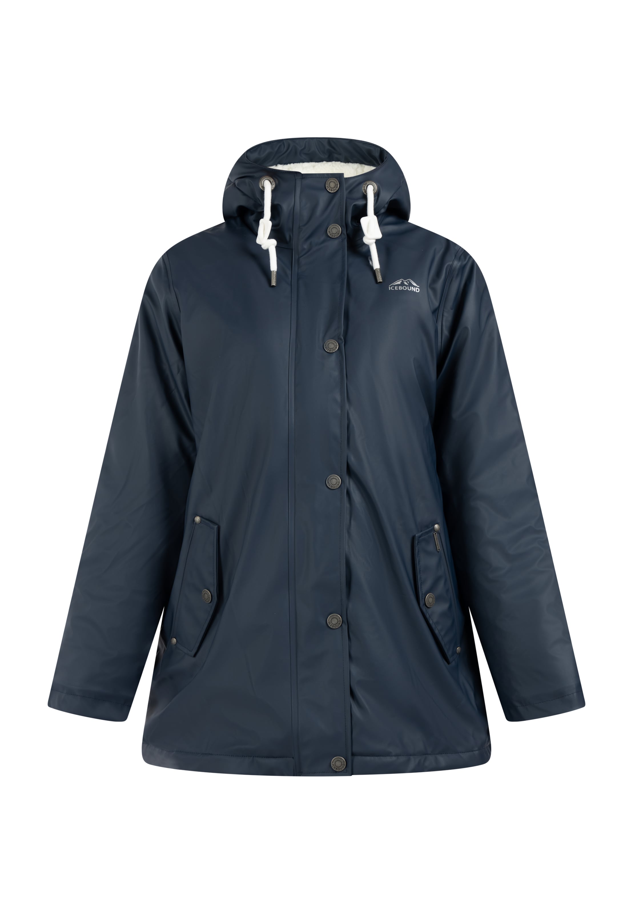 Yuka Between-Season Jacket in Blue: front
