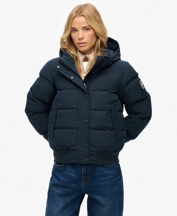Superdry Tussenjas in Blauw: voorkant
