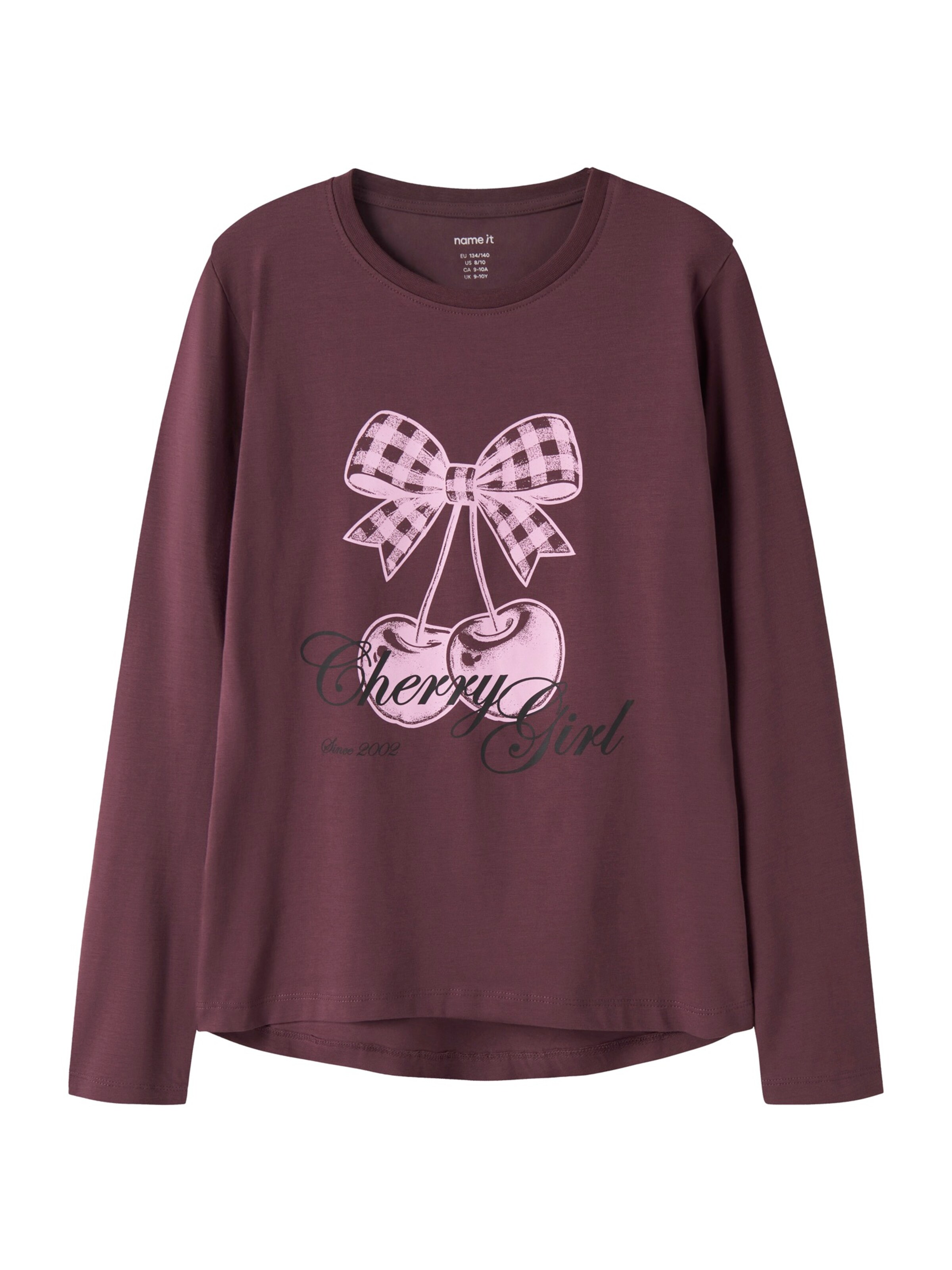 NAME IT Shirt 'NKFVIX' in Lila: voorkant