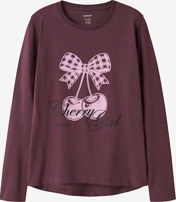 NAME IT Shirt 'NKFVIX' in Lila: voorkant