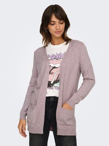 ONLY Strickjacke 'ONLLesly' in Lila: Vorderseite