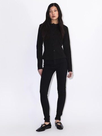 Dr. Denim Tall Skinny Jeans 'Moxy Tall High Skinny' in Black