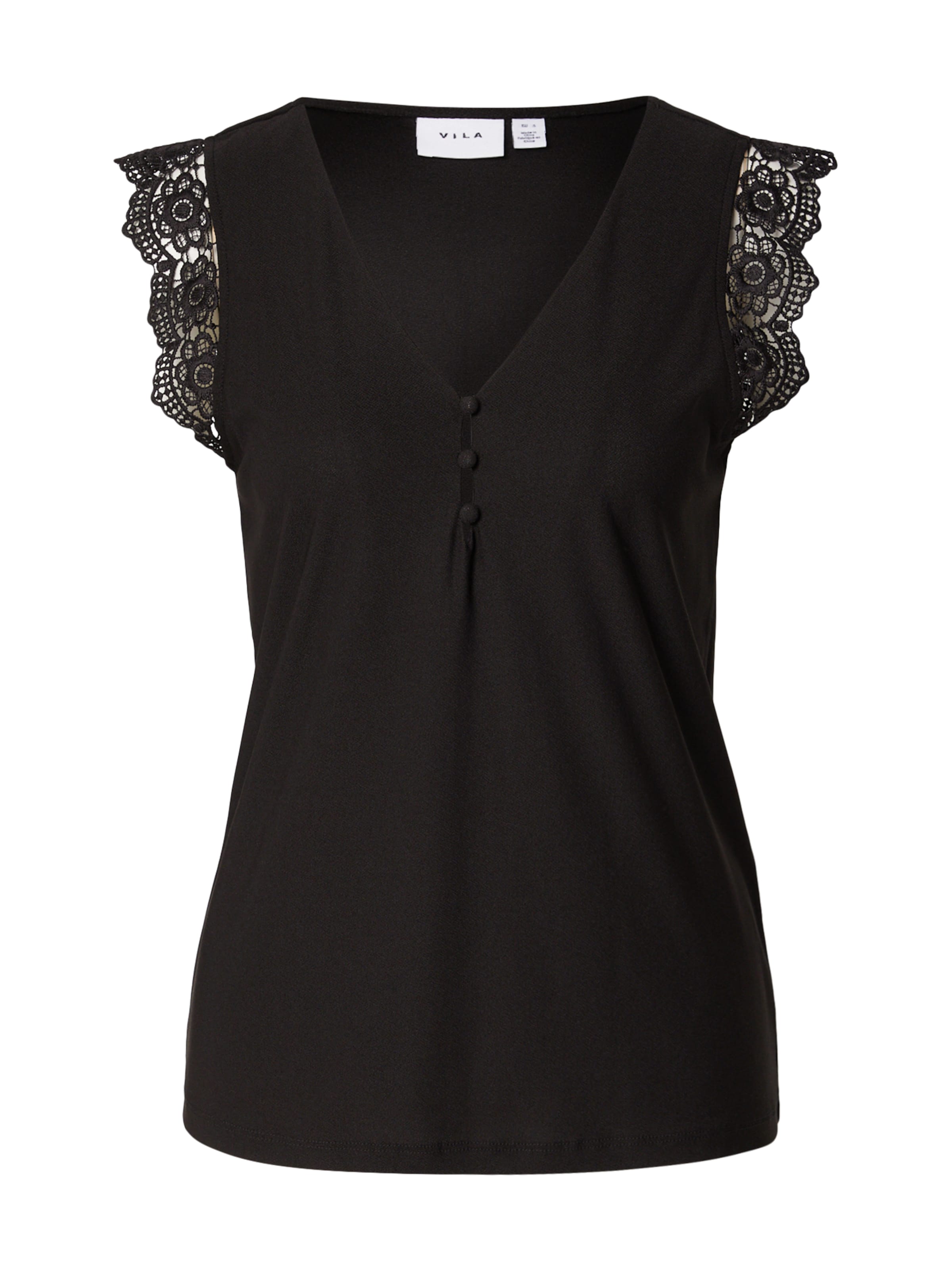 VILA Blouse 'VITUPLA' in Black: front
