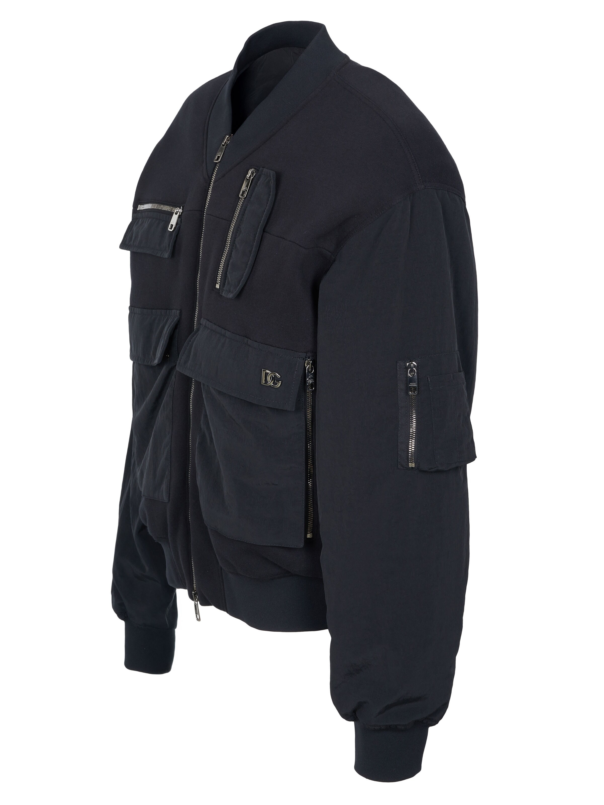 DOLCE & GABBANA Between-season jacket 'Dolce & Gabbana Bomberjacke schwarz' in Black