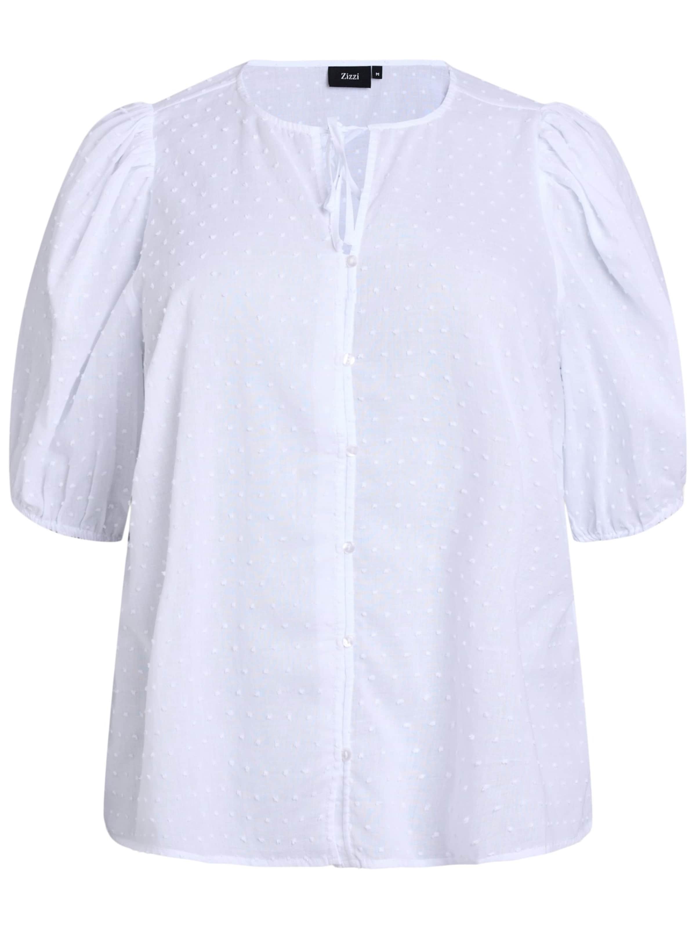 Zizzi Blúzka 'Evera' - šedobiela, Produkt