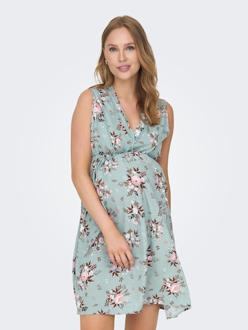 Only Maternity Dress in Green: front