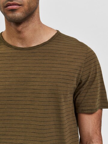 Tricou 'Morgan' de la SELECTED HOMME pe verde