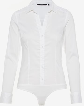 VERO MODA Blouse Bodysuit 'Lady' in White: front