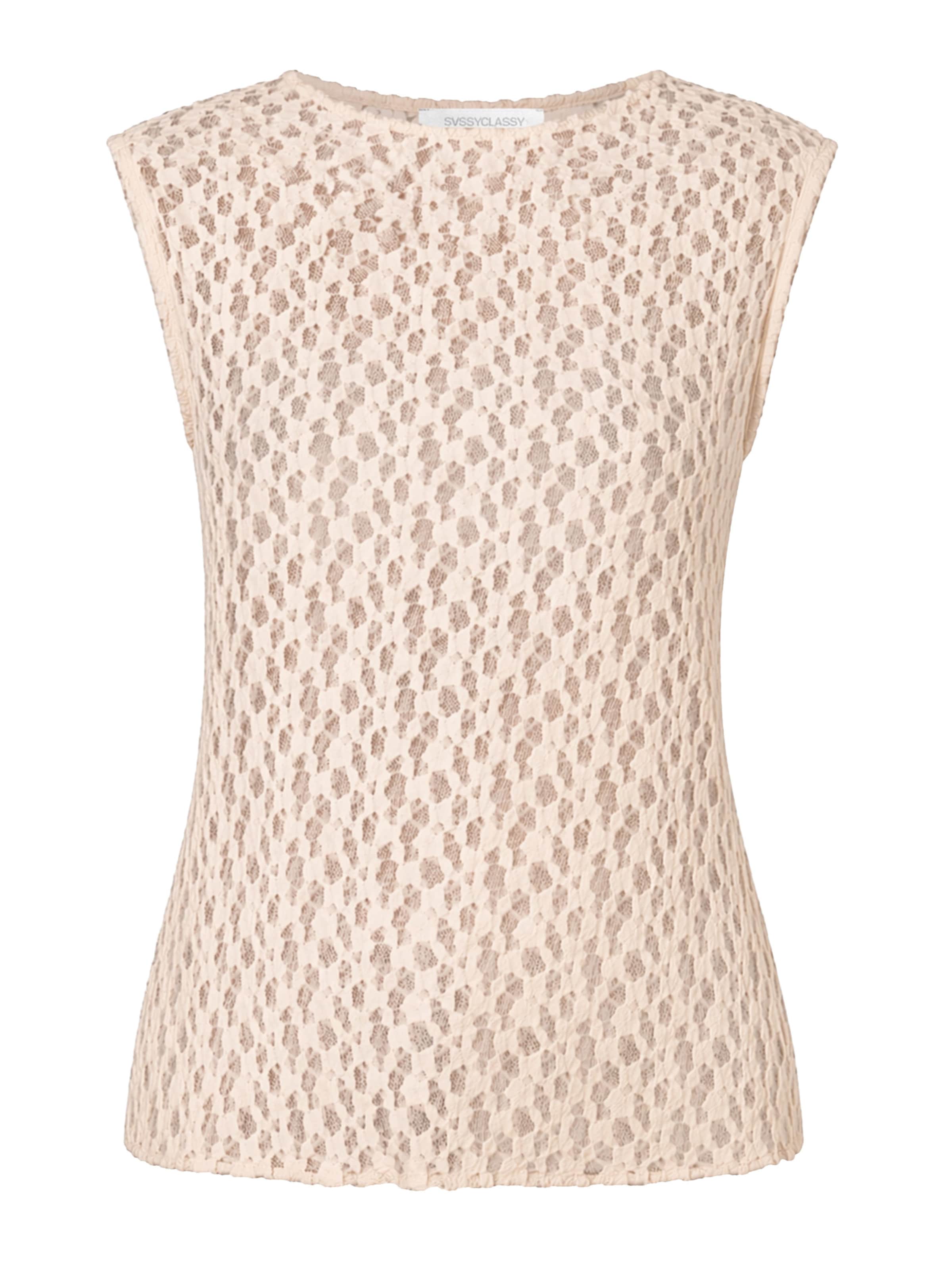 SASSYCLASSY Top in Beige: front