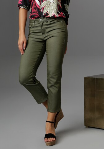 Aniston SELECTED Slim fit Jeans in Green: front