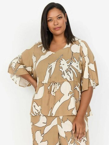 Chemisier 'Ginne' Wasabi Concept en marron : devant