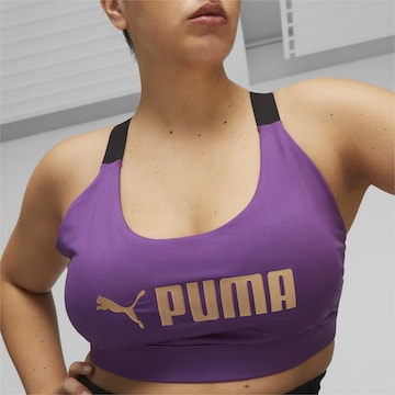 PUMA - Bustier Sujetador deportivo en lila