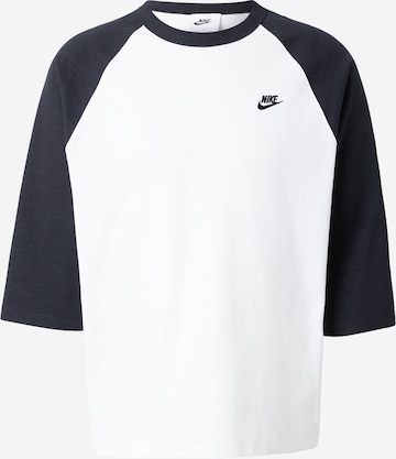 balta Nike Sportswear Marškinėliai 'CLUB': priekis