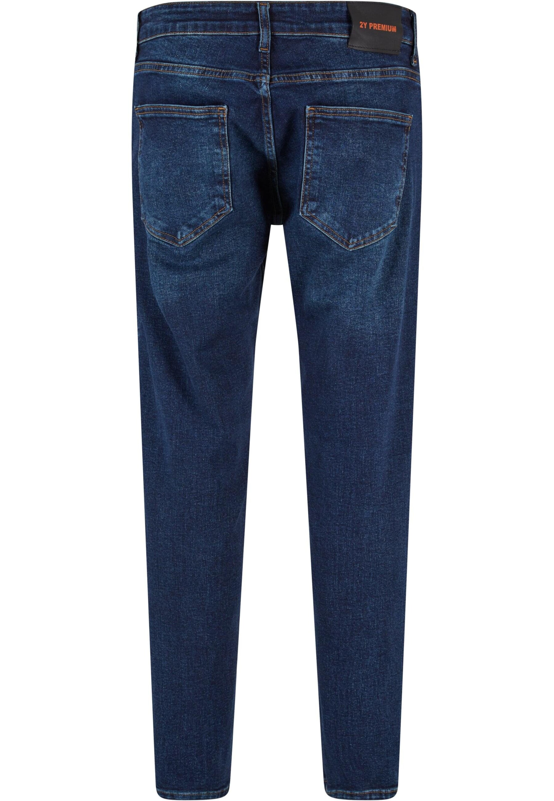 2Y Premium Regular Jeans in Blau