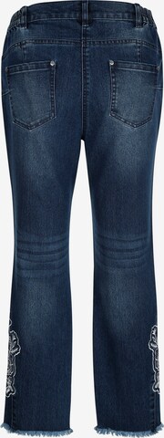 MIAMODA Flared Jeans in Blauw