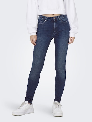 ONLY Skinny Jeans 'Forever' in Blauw: voorkant