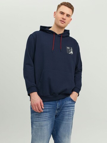 Jack & Jones Plus - Sudadera 'Filo' en azul: frente