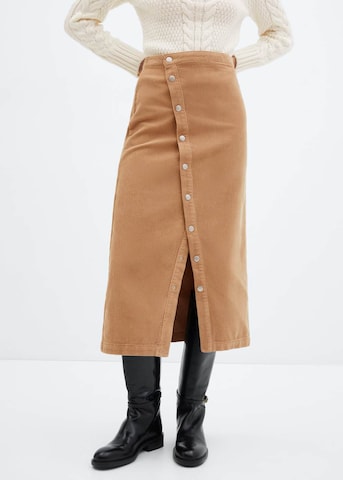 MANGO Skirt 'DANITAP' in Brown