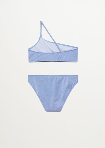 Bustier Bikini 'Lurexbk' MANGO KIDS en bleu