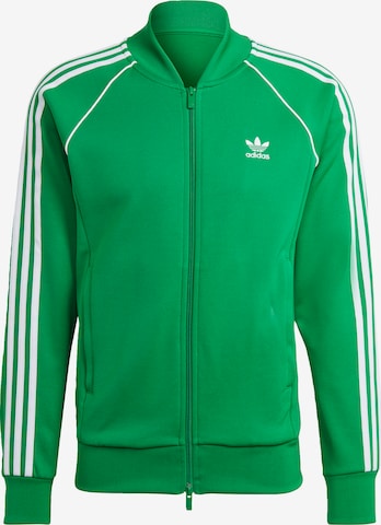 ADIDAS ORIGINALS Sweatjacke 'Adicolor Classics Sst' in Grün: predná strana