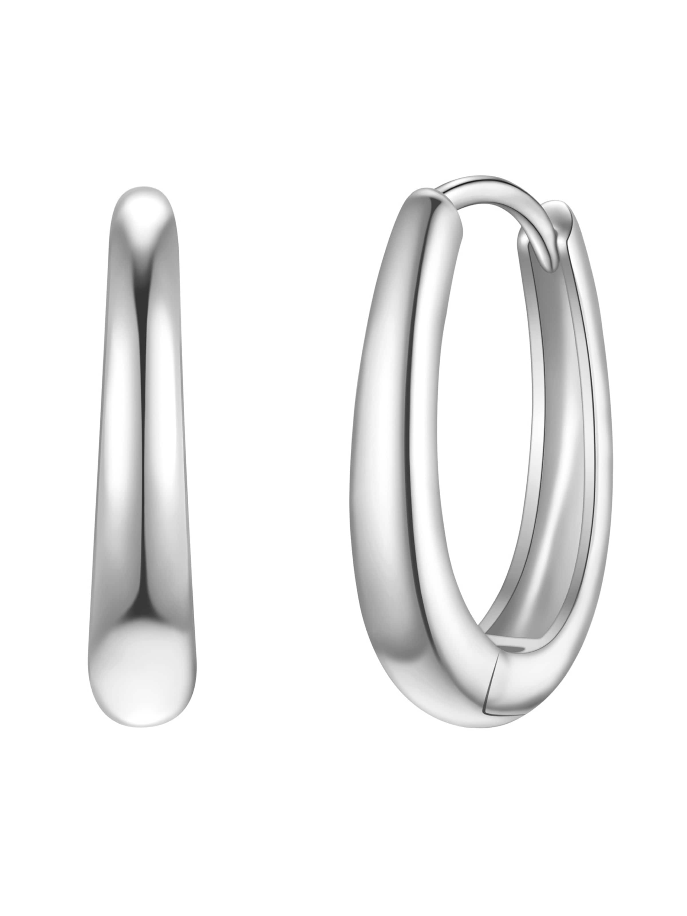 Boucles d'oreilles Glanzstücke München en argent : devant