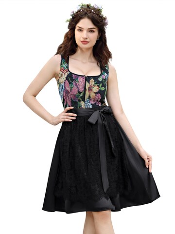 Yesfashion Dirndl‌‌‌ in Schwarz: Vorderseite