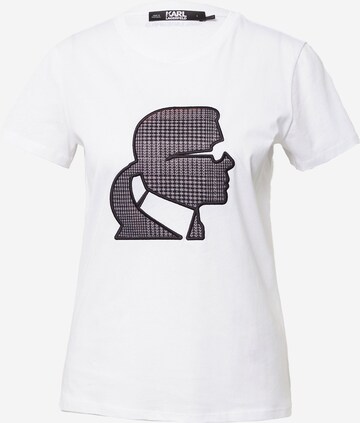 T-shirt Karl Lagerfeld en blanc : devant