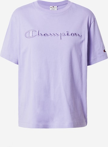 T-shirt Champion Authentic Athletic Apparel en violet : devant