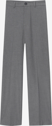Wide leg Pantaloni con piega frontale di Pull&Bear in grigio: frontale