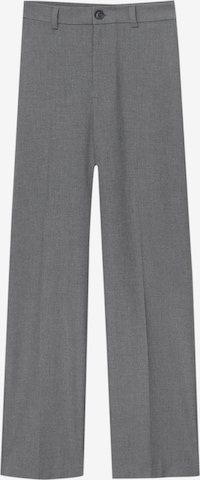 Pull&Bear Wide Leg Hose in Grau: predná strana