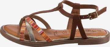 TAMARIS Sandalen met riem in Bruin