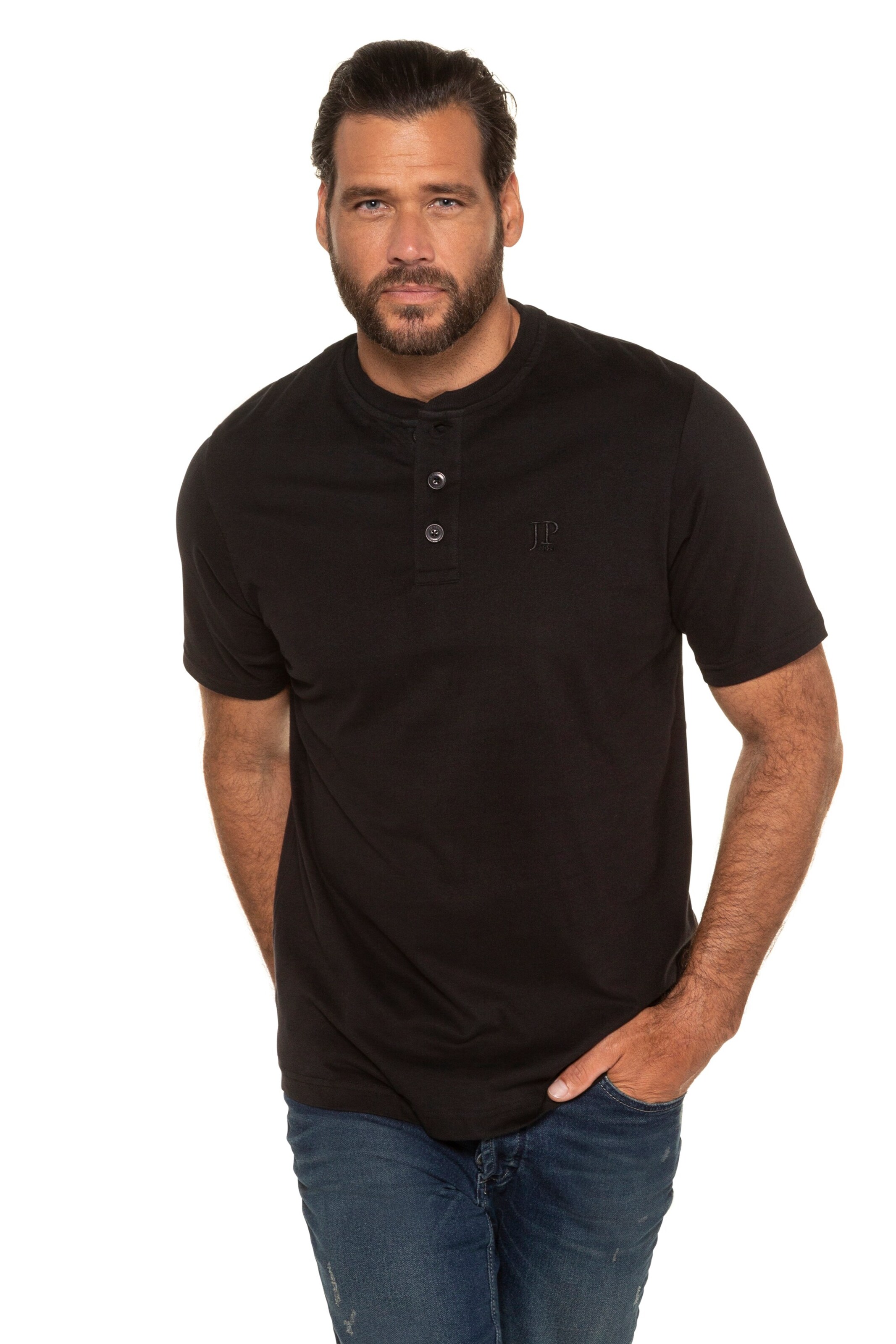 JP1880 Shirt in Black: front