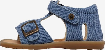 NATURINO Offene Schuhe 'QUARZO' in Blau: Vorderseite