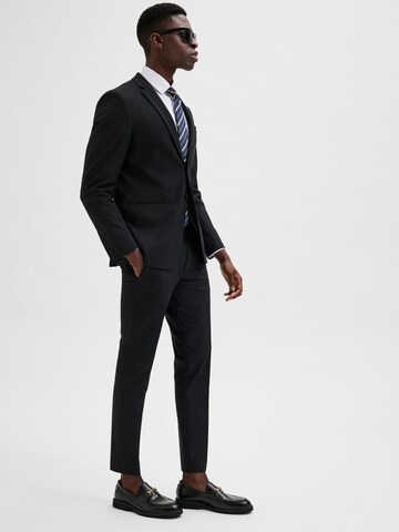 Coupe slim Pantalon chino 'Josh' SELECTED HOMME en noir