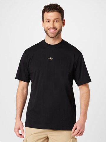 Calvin Klein Big & Tall Shirt in Black: front