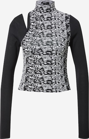 Nasty Gal Sweater in Black: front