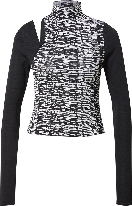 Nasty Gal Pullover in Schwarz Weiß Nasty Gal Pullover in Schwarz Weiß